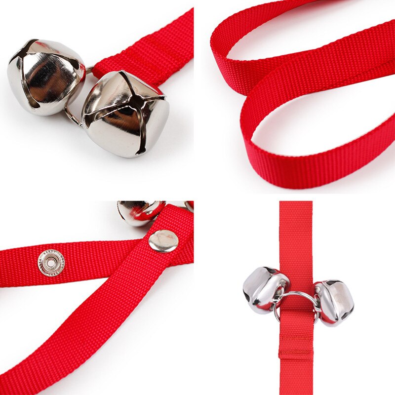 nylon zwierzęta dzwonek robić drzwi liny zwierzę domowe pies szczeniak regulowana długość alarm lina treningowa dzwonek robić drzwi akcesoria dla psów