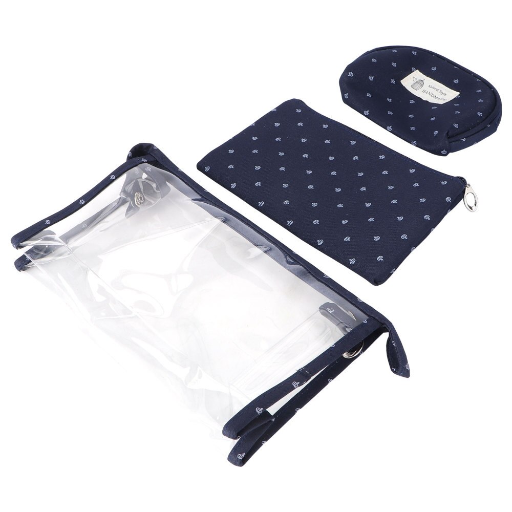 4-pack Doorzichtige Make-uptassen Met Handvatten, Toilettassen Van Een Liter Pvc Cosmetische Tassen Voor Vrouwen En Mannen Handbagage Op De Luchthaven Voldoet Aan De Luchtvaartmaatschappijvoorschriften Donkergroen