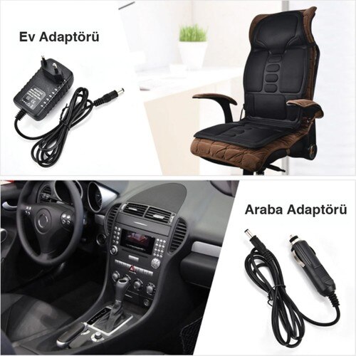 Dopagu Heated Portable Vibrating Car Seat Massage Cushion