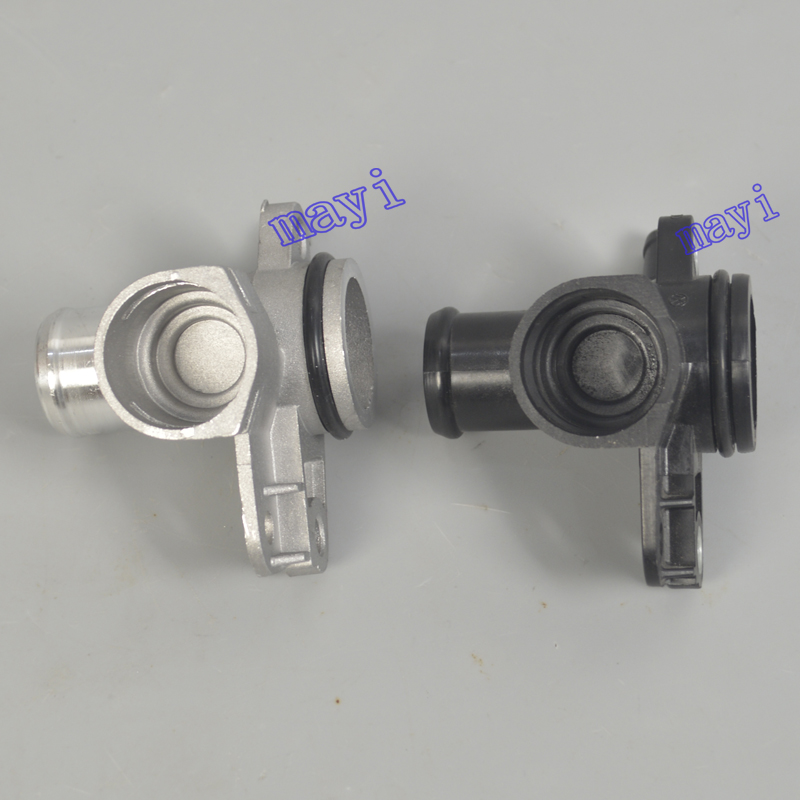 Bride de connecteur de tuyau de refroidissement d'eau en aluminium pour Tiguan Passat B7 CC Golf MK6 A3 Q3 TT Skoda Octavia 06J121132F 06J 121 132 F