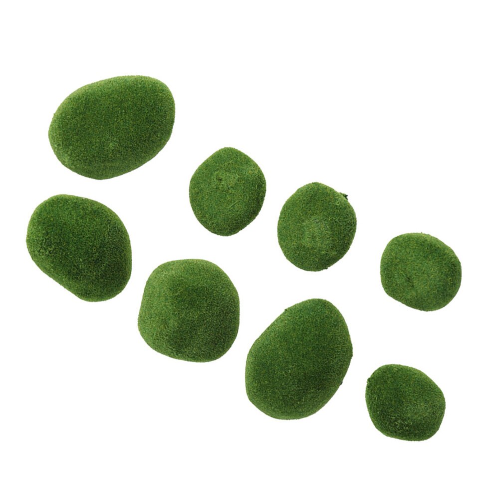 20 Pcs Moss Stone Vivid Decorative Balls Moss Balls Simulation Balls