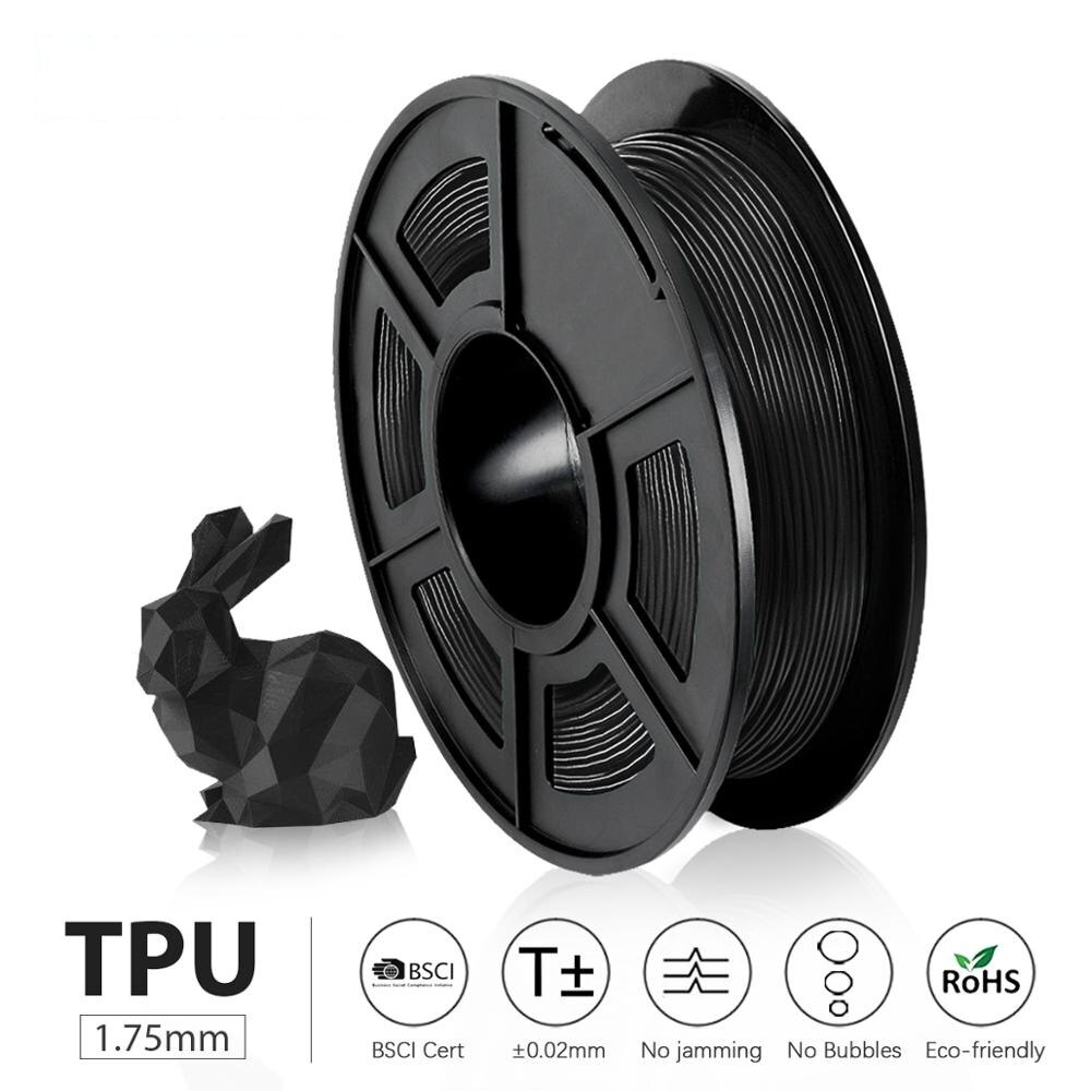 Sunlu Tpu 3D Printer Filament Flexibele 100% Geen Bubble Tpu Flexibele Filament Voor 3D Printer Niet Giftig Sublimatie Levert 1.75Mm