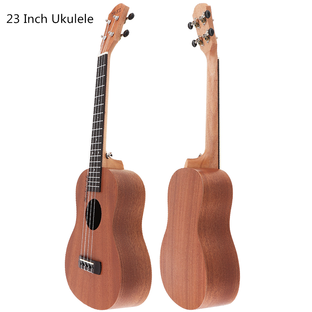 Ukulele 21/23/26 inch Soprano Ukulele Wood 15 Fret Four Strings Hawaii Guitar String Musical Instrument for Beginner