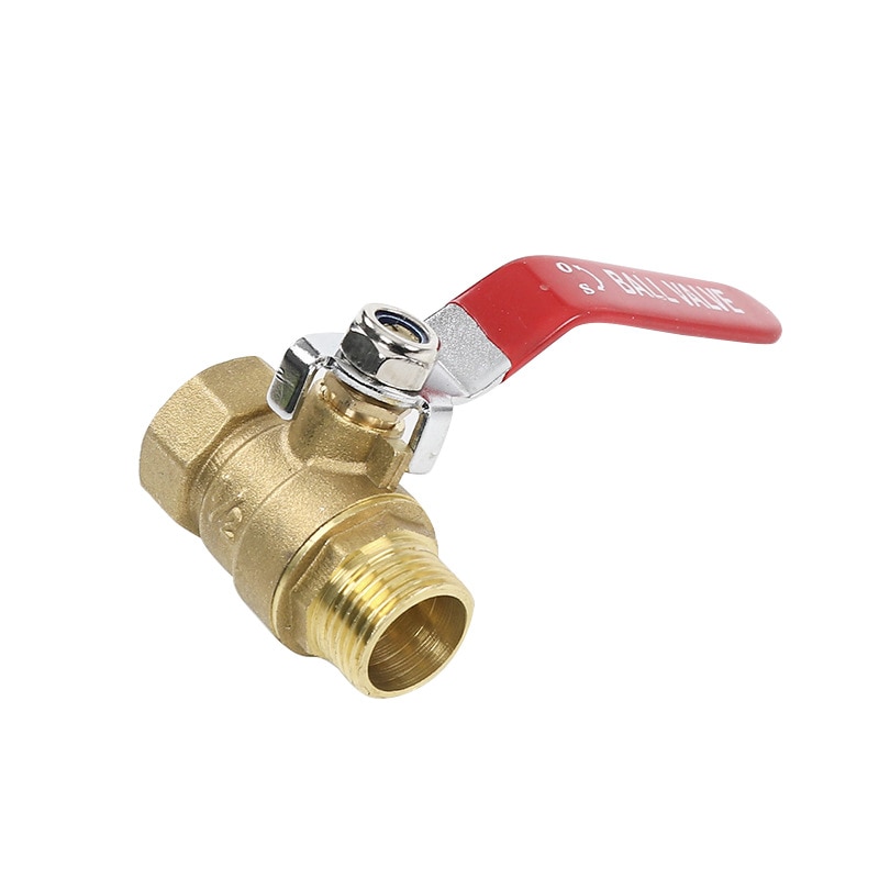 Brass Mini Shut Off Ball Valve 1/8" 1/4'' 3/8'' 1/2'' Female to Male BSP Threaded Air Water Oil Flow Control Plumbing Fitting
