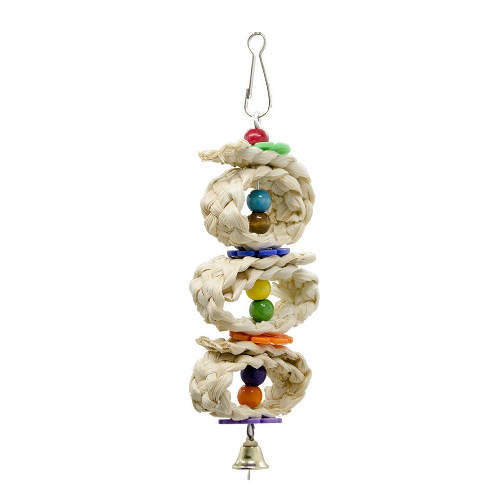 Wood color parrot toy bird toy set environmental protection: random color-LN-164