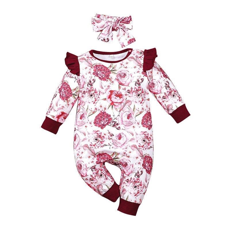 carter toddler Autumn newborn clothes baby girls long-sleeved jumpsuit printed: HP20660 / 6M