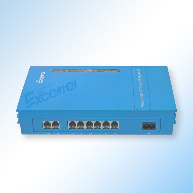 Switch System Mini PABX Office PBX 2 PSTN line 6 extension MS206