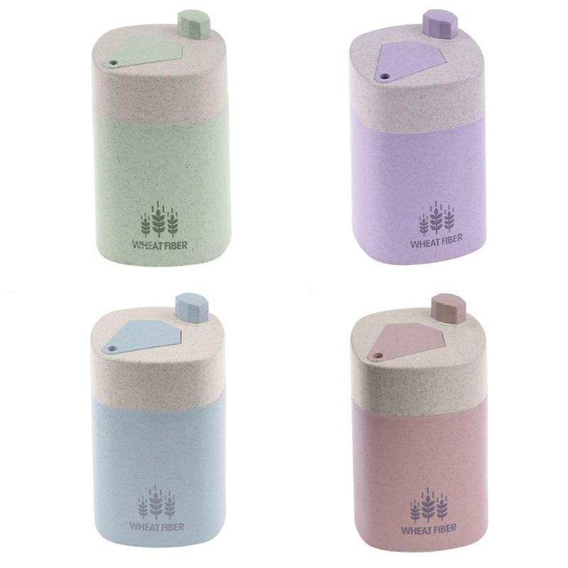 Wheat Straw Automatic Toothpick Holder Container Table Toothpick Storage Box Toothpick Dispenser Case Organizer