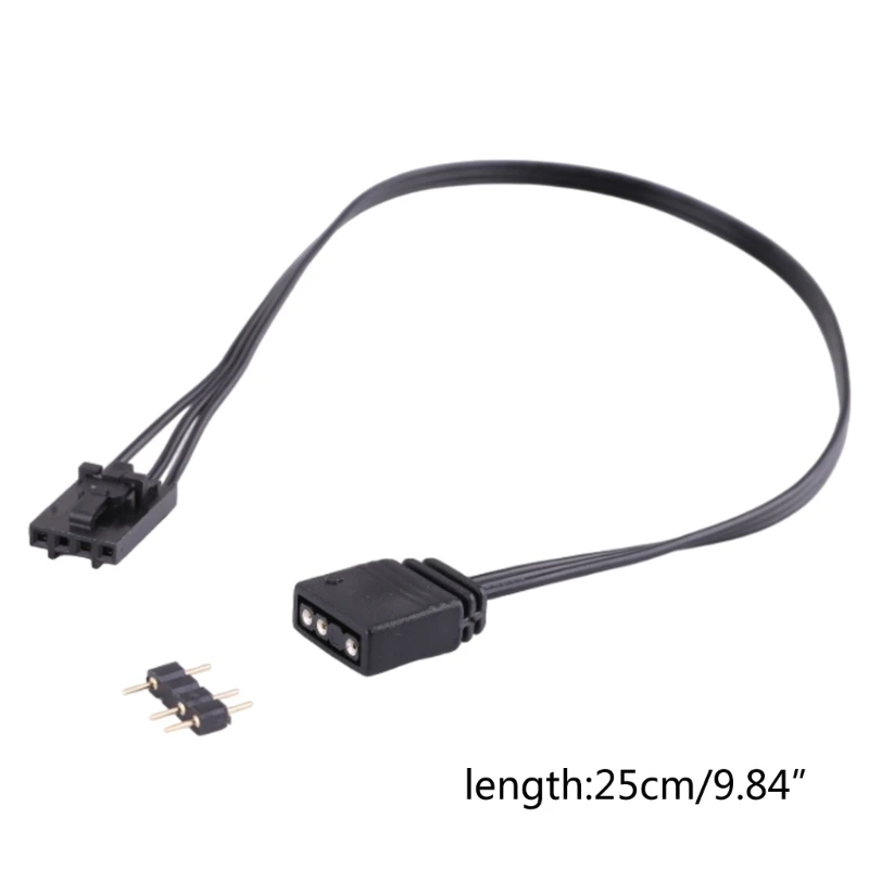 Línea conector adaptador ARGB 4 pines y 5V para RGB a ARGB estándar 4 pines y 5V