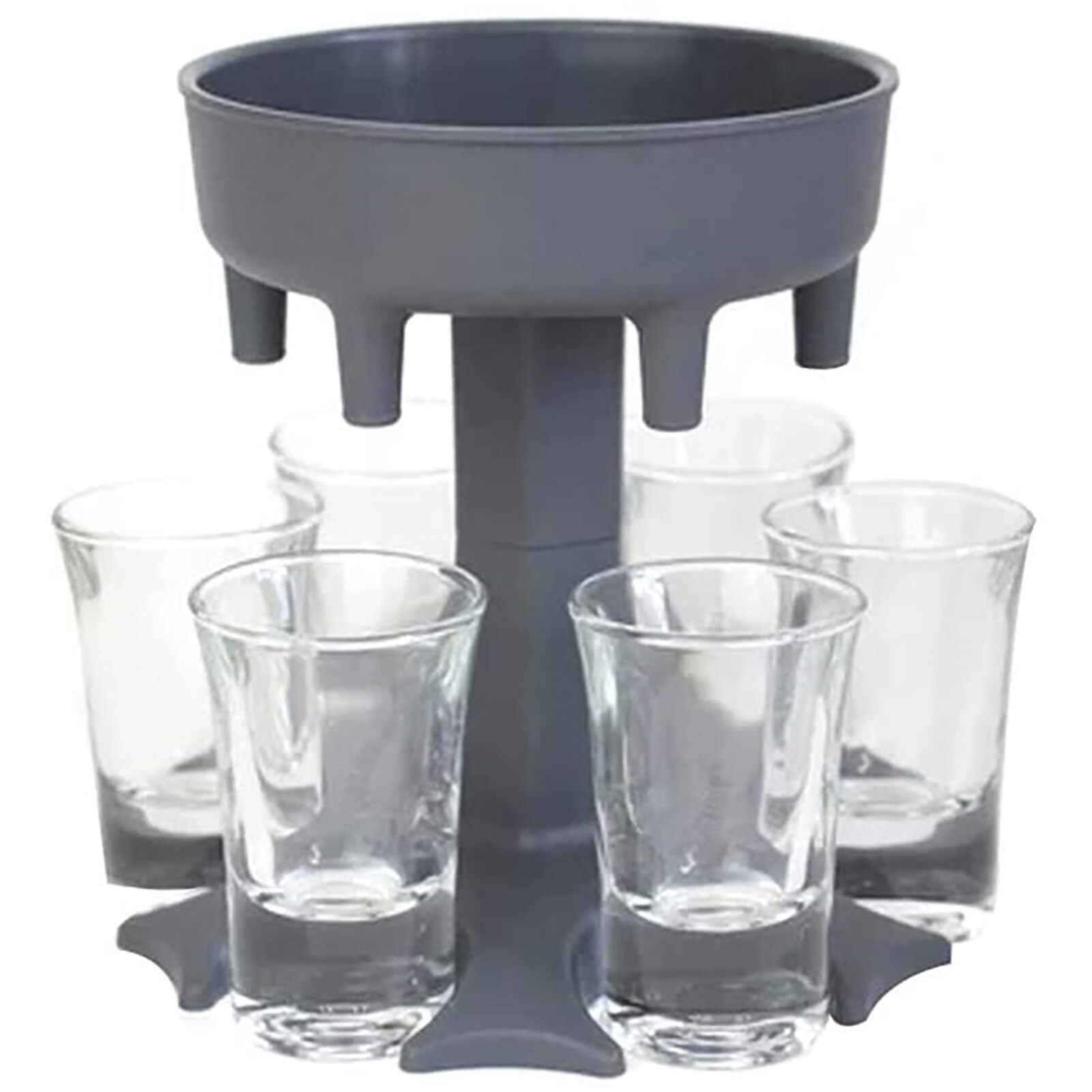 6 Shot Glas Cocktail Dispenser Revolving Vullen Vloeistof Bar Decanter Houder