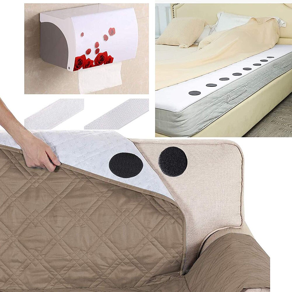 5-30Pairs Sterke Zelfklevende Sluiting Dots Stickers Zelfklevende Haak Lus Tape 6Cm Laken Sofa Mat tapijt Anti Slip Mat Pads