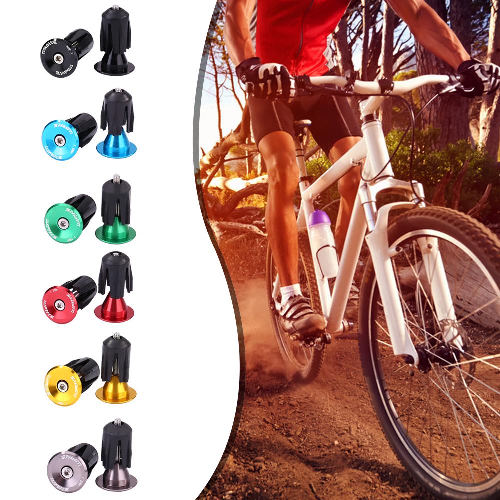 WAKE-Puños de manillar de bicicleta de montaña, 1 par, de aleación de aluminio, tapones para manillar de bicicleta de montaña, tapas para manillar de bicicleta al aire libre