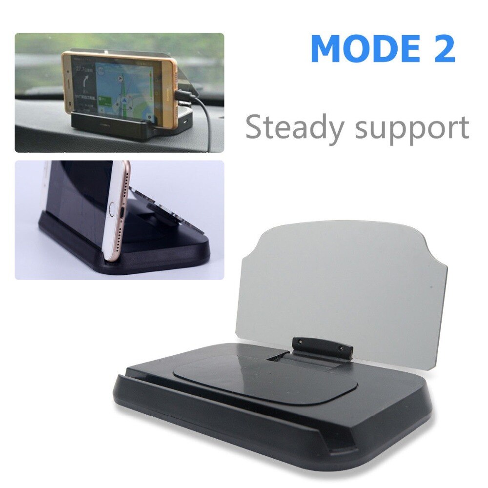 Car Hud Head Up Display projector Holder Speed Warning GPS Navigation Non-slip HUD Bracket For Smartphone Folding Holder