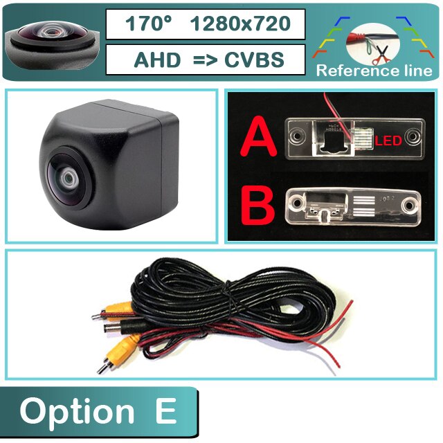 BOQUE 170 1280x720P HD AHD Car Vehicle Rear View Reverse Camera For Subaru Levorg Legacy Liberty Outback Impreza WRX Forester: E-AHD720P-170deg / A model