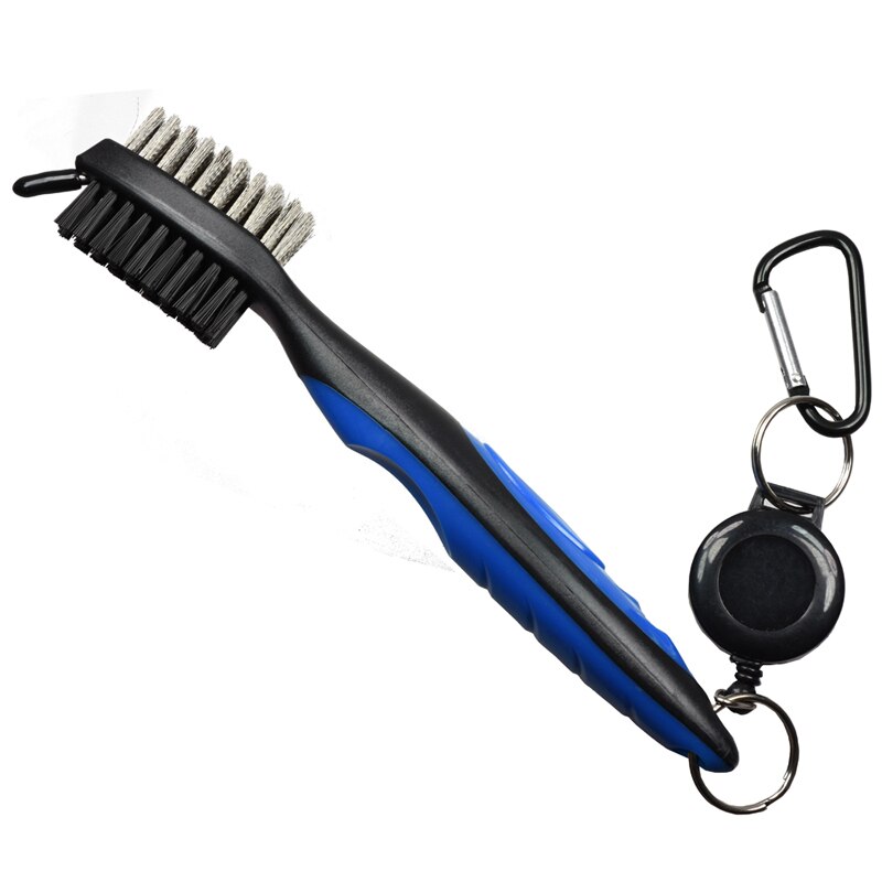Golf Club Brush Golf Groove Reinigingsborstel 2 Zijdig Golf Putter Wedge Bal Groove Cleaner Kit Schoonmaken Tool Golf Accessoires: Blauw