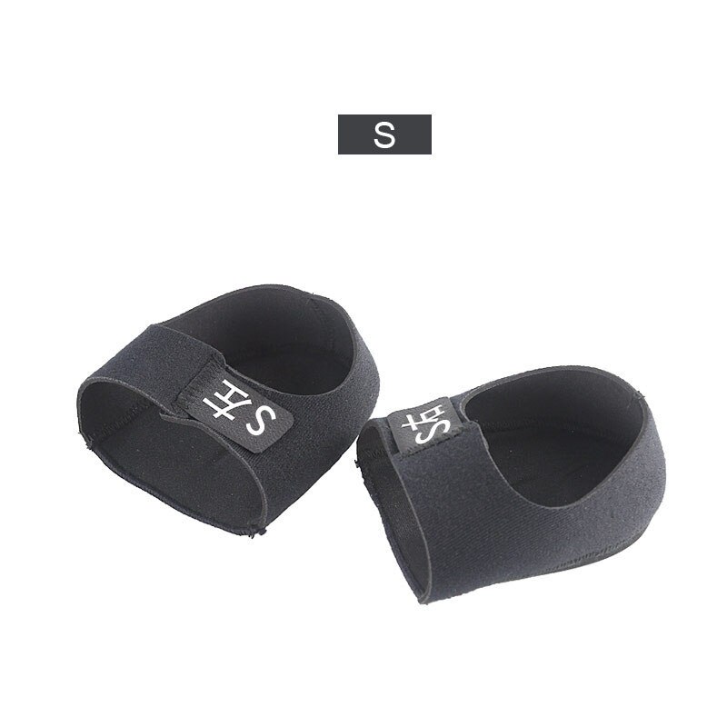 Gel Heel Pad Pain Relief for Plantar Fasciitis Sock Worn in Shoes Thin Heel Spur Protectors Heel Sleeves Foot Skin Care: S  Black