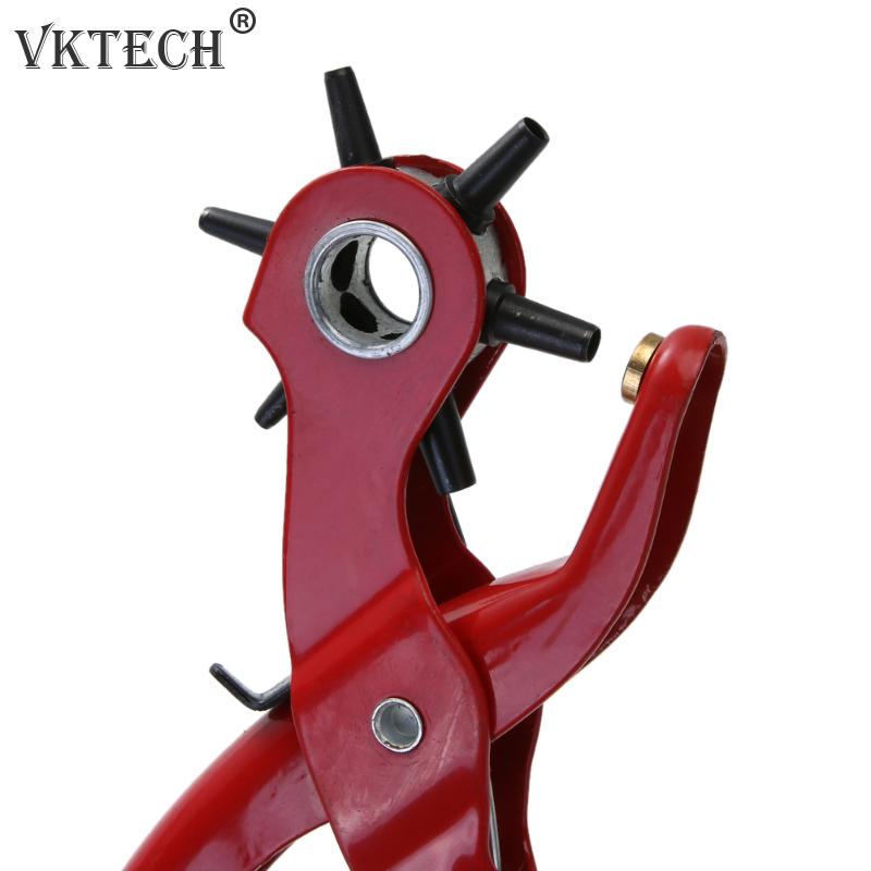 5 reiän kokoinen vyön rei'itystyökalu nahka nahkaa varten rei'ityskone 3- in -1 käsipihdit nahkatyökalut