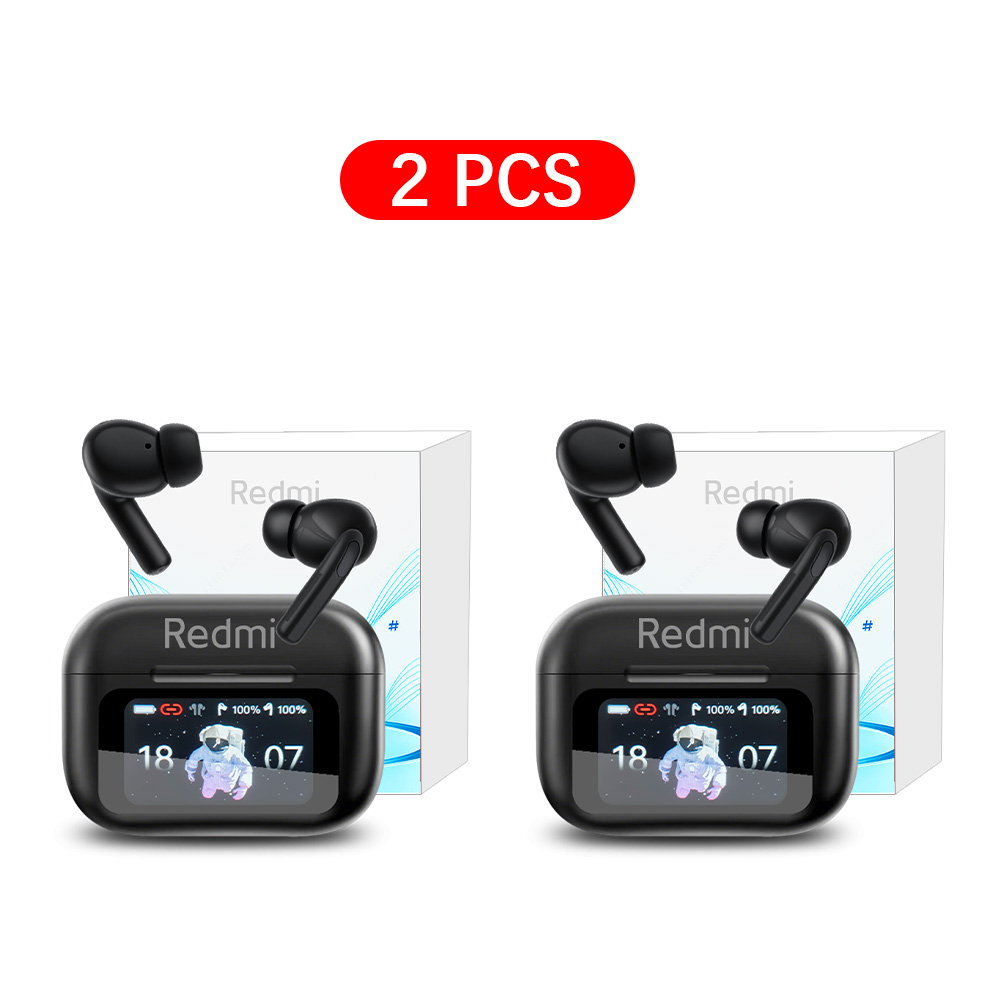 XIAOMI Redmi Bluetooth Earphones Touch Screen TWS Wireless Headphones Wireless 5.3 Headset ANC Noise Reduction Earbuds HD Mic: Gold