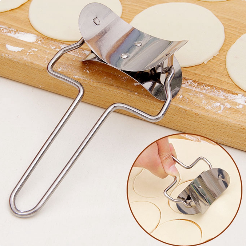Household dumplings 304 stainless steel pressure dumplings skin mold hand push cut dumpling machine kitchen tools ZP3021353