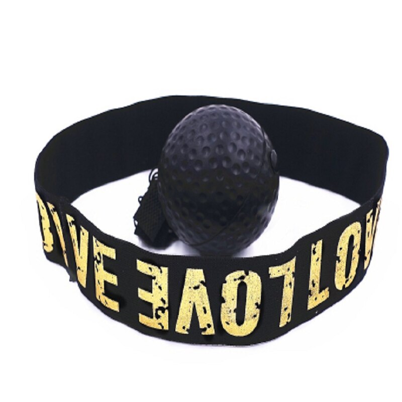 JOYLIVE bandeau de combat pour l'entraînement de vitesse réflexe boxe poinçon Muay Thai exercice balle équipement de boxe: black