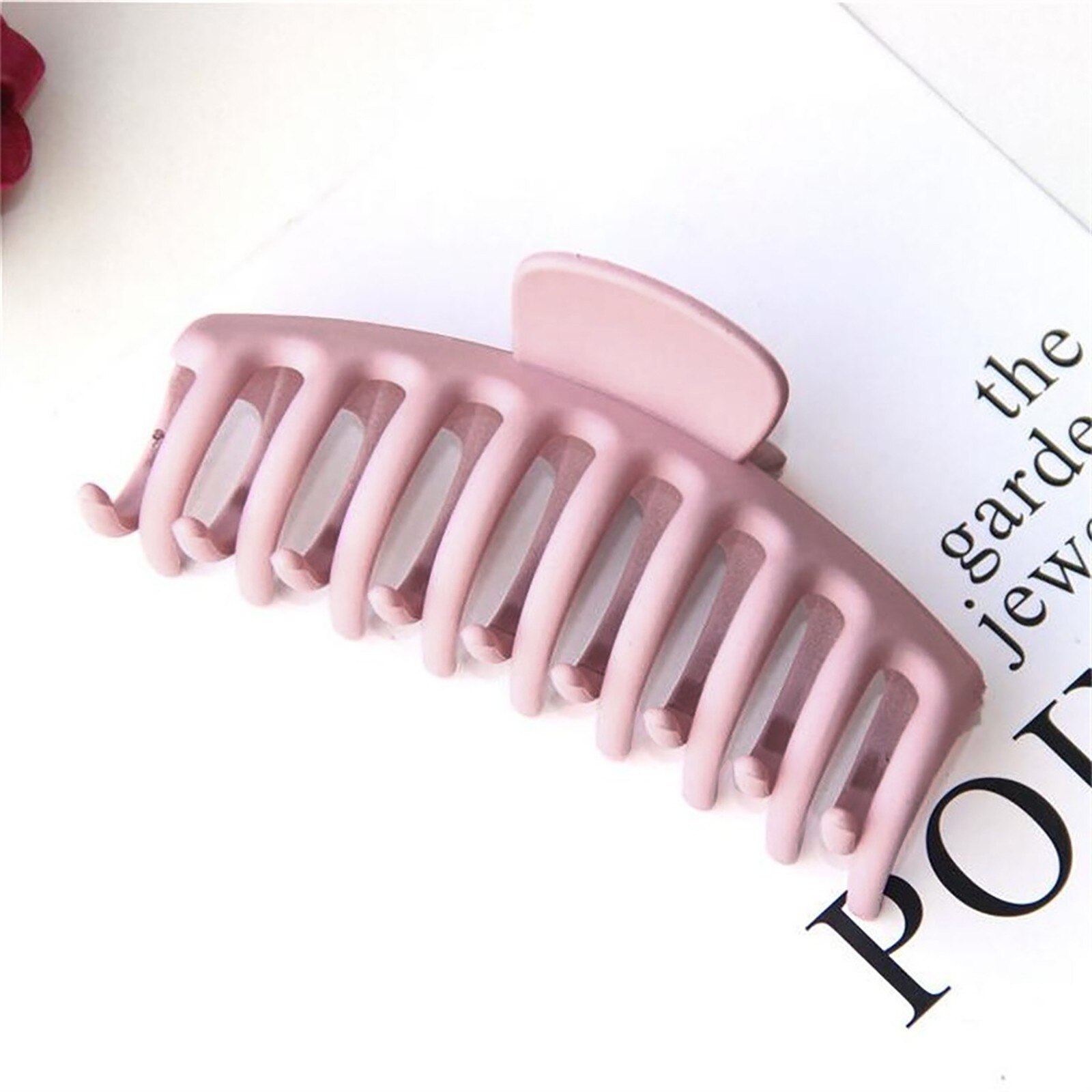 1Pc Clip Haar Accessoires Make Scrub-Kleur Acryl Grote Douche Haar Clip Haarspeld Terug Hoofd Clip Hoofdtooi Gebroken: E