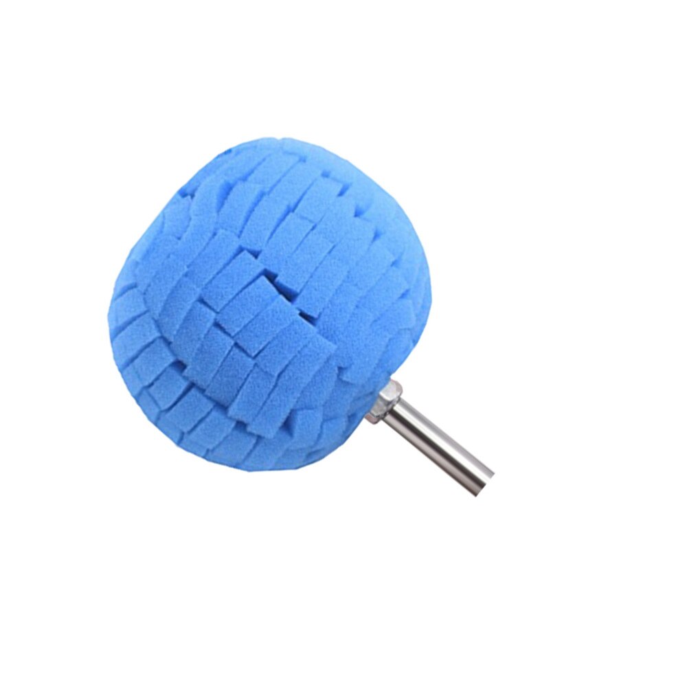 Auto Hub Gepolijst Spons Pads Ronde Waxen Spons Bal Detaillering Buffer Voor Auto (Rood)