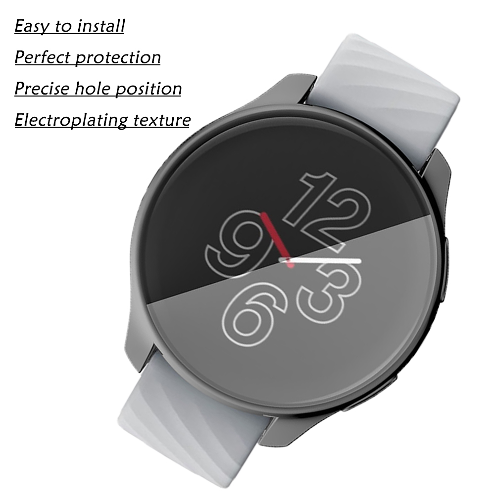 Tpu Zachte Beschermhoes Voor Oneplus Horloge Case Full Screen Protector Shell Bumper Plated Gevallen Voor Een Plus Smart Watch