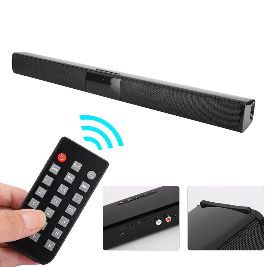BS-28B Bluetooth Speaker Wireless TV Stereo Strip Memory Card Soundbar soundbar