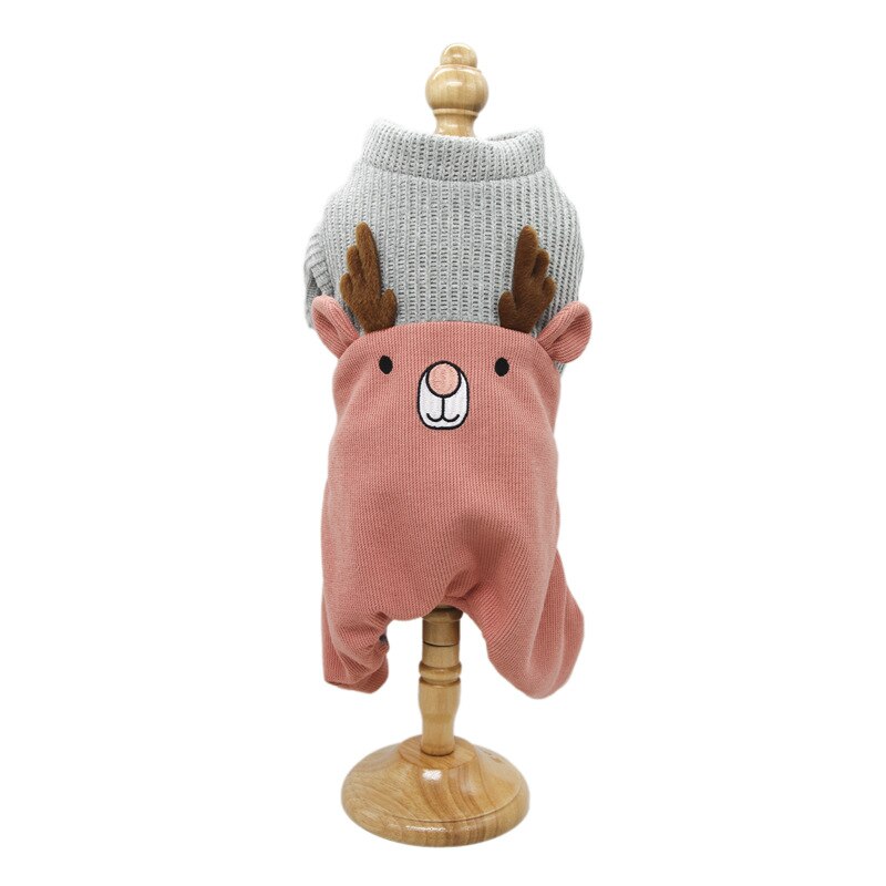 Multi-kleuren hondenjumpsuits voor herfst en winter, nieuwste warme hondenjassen, multi-kleuren kleding in maten s-xxl voor keeshonden.: Roze / Ik