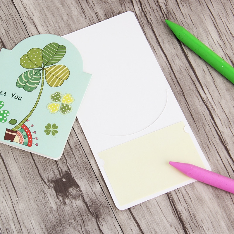 7 stk valentinsdag lykønskningskort buket blomst velsignelse papir kort foldning tanabata tegneserie brev kontor skole papirvarer