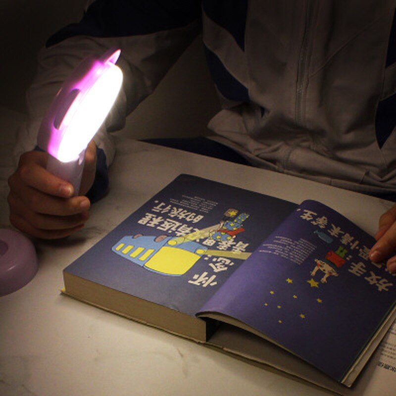 Moderne Minimalistische Led Nachtlampje Oplaadbare Oogbescherming Student Leren Dimmen Tafellamp Creatieve Cartoon Leeslamp