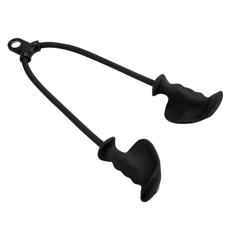 Fitness Lat Pull Down Bar D-Handle Grip Pulley Cable Machine Attachments Gym Weight Lifting Rope Handle Wrist Workout Equipment: Orange