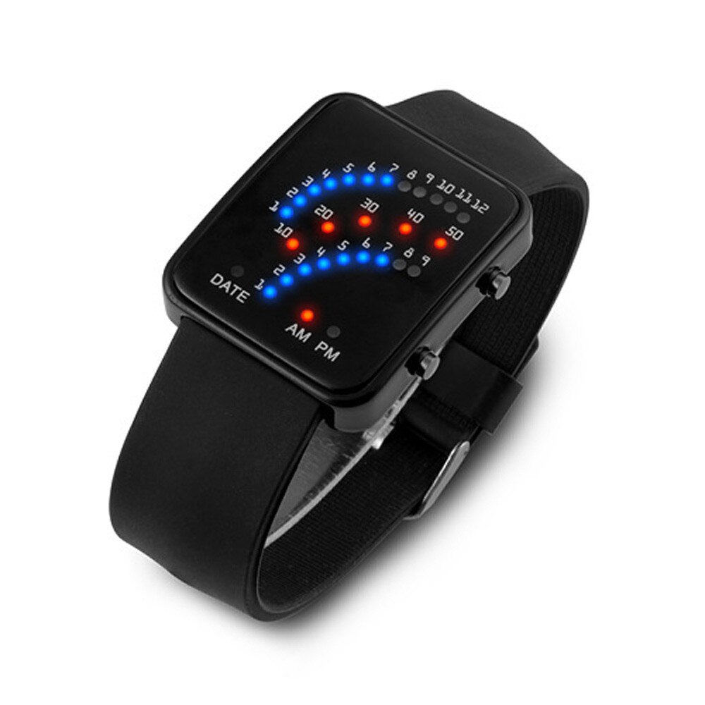 De luxe Montre Pour Hommes Femmes Style Futuriste Multicolore Montre Électronique À LED Sport Montres Montre Numérique Relogio Masculino