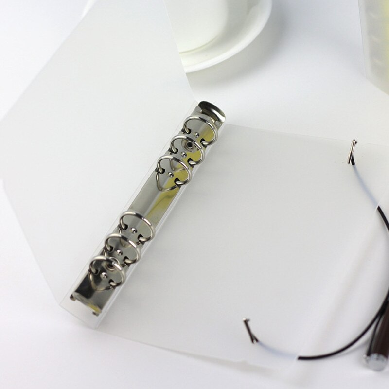 A5/A6/A7 Semitransparent Frosted Spring Binder Notebook Filler Papers Loose Shell Notepad Fichario the Office & School Supplies