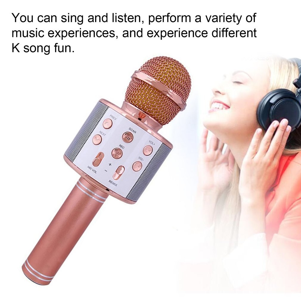 Wireless Microphone Condenser Karaoke Mic Stand Radio Mikrofon Studio Recording Studio Mic Machine