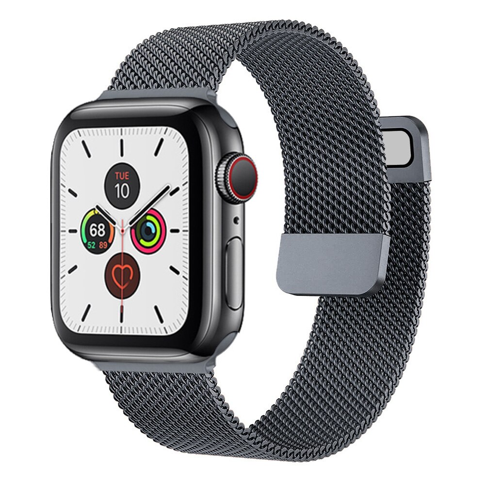 Milanolainen loop-ranneke apple watchille, metalliranneke 45mm 44mm 41mm 49mm 38mm 42mm iwatch series 9 8 7 6 5 4 se ultra -kellolle
