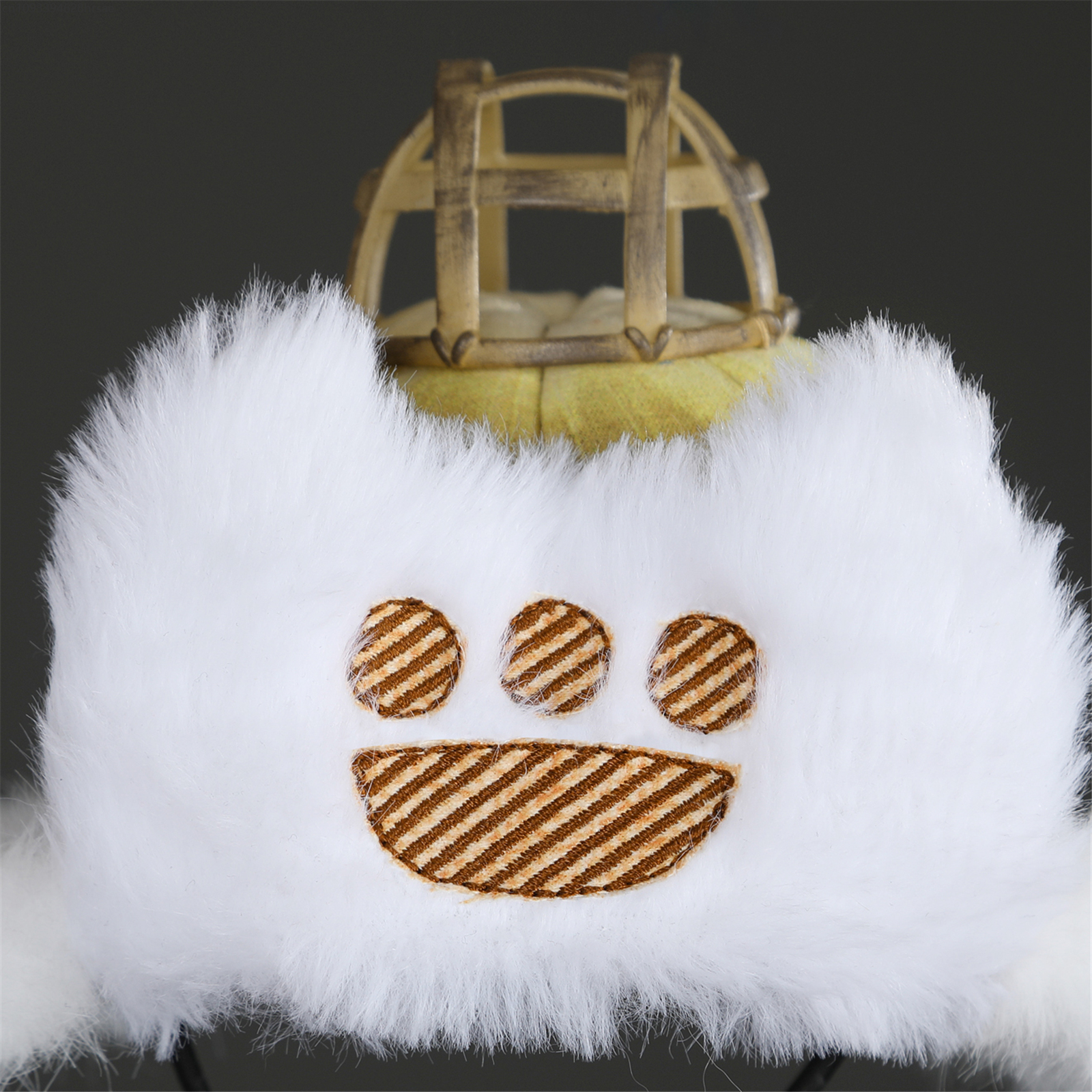 Cappello per animali domestici per gatti Gioco cosplay Cappello per travestimento Peluche peloso Palico Cap Puntelli Puntelli per costumi di carnevale per feste di Halloween