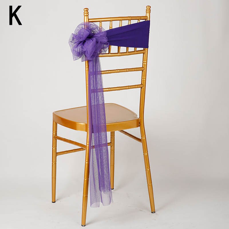 Bandas de satén para silla de boda, cintas para sillas de , cubierta de nudo para silla de decoración, lazo para silla de banquete, color dorado y rosa, novedad: K
