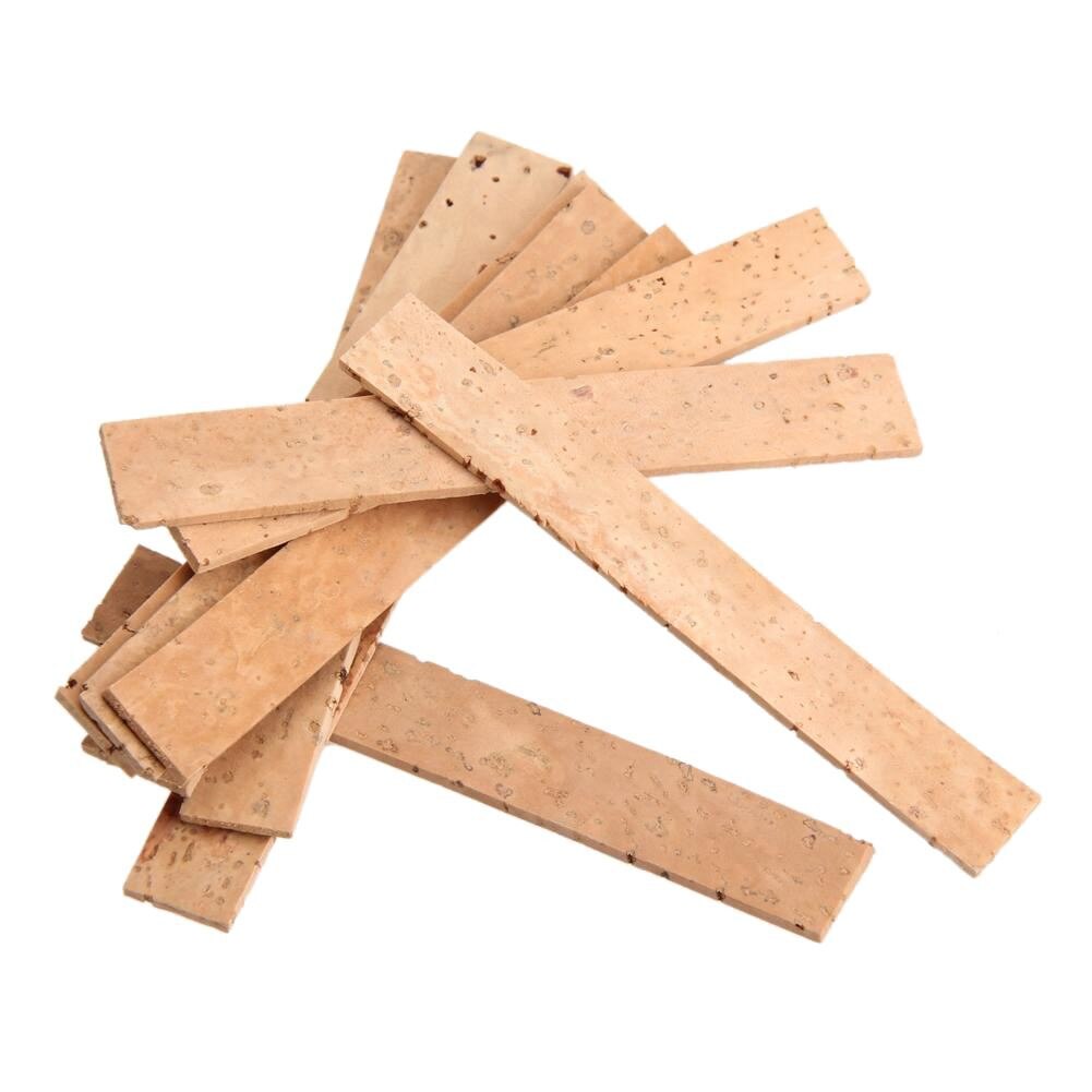 10x Bb Klarinette Nacken gemeinsam Kork Blatt Natürliche Kork Klarinette Teile 81*11*2mm