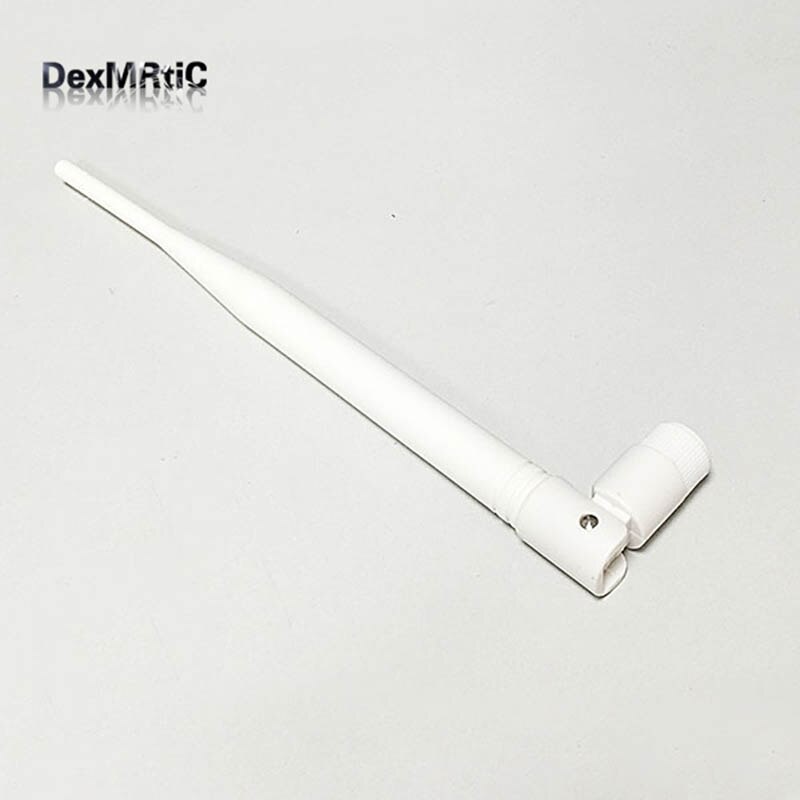 2.4 ghz 6 dbi high gain wifi-antenne omni sma hanstik hvid farve 20cm til trådløs router wifi-antennestik