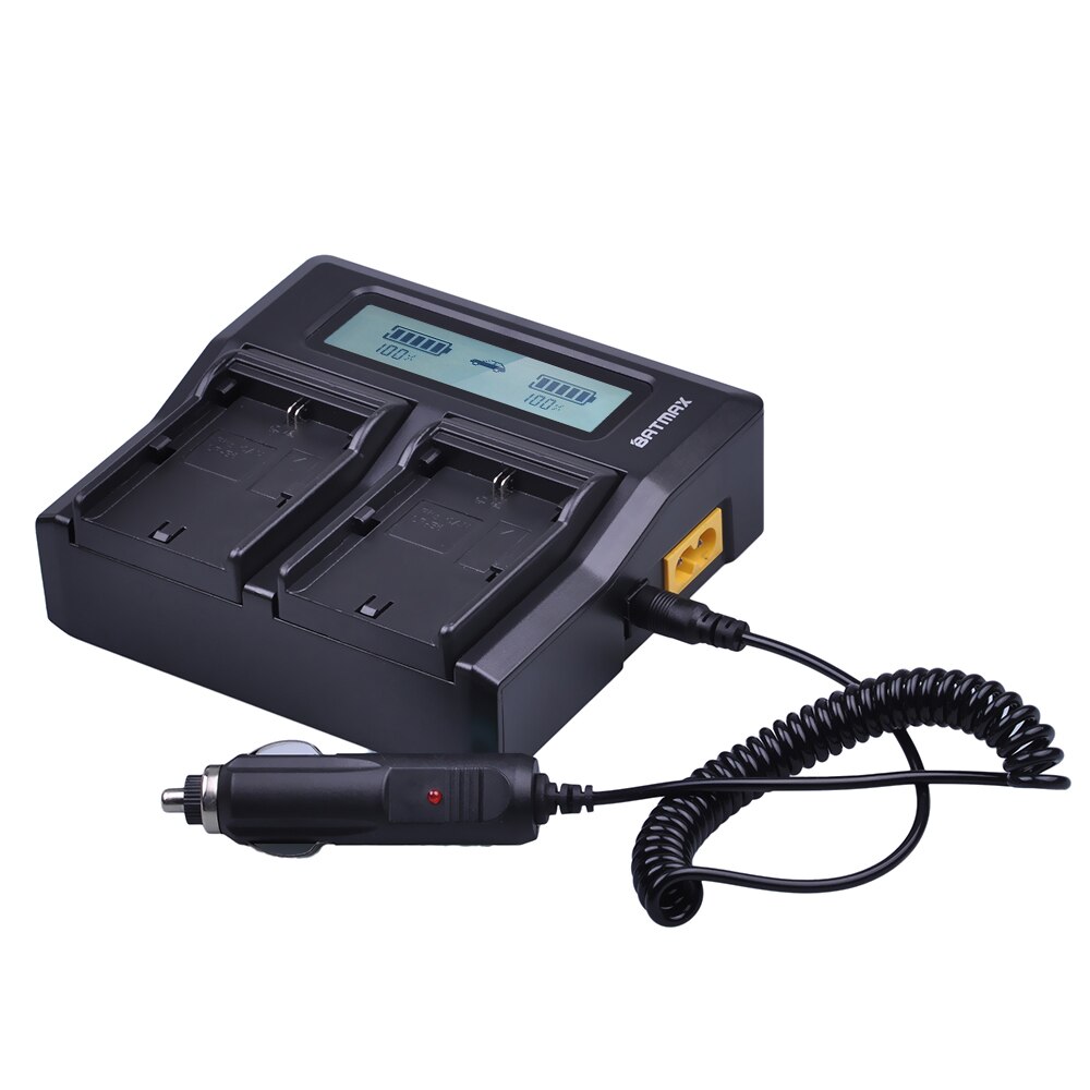 Durapro 2x 2000 mah lp -e6 lp-e6n lp  e6 kamera li-ion batteri + lcd snabbladdare för canon eos 5ds r 5d mark  ii 5d 6d 7d 80d
