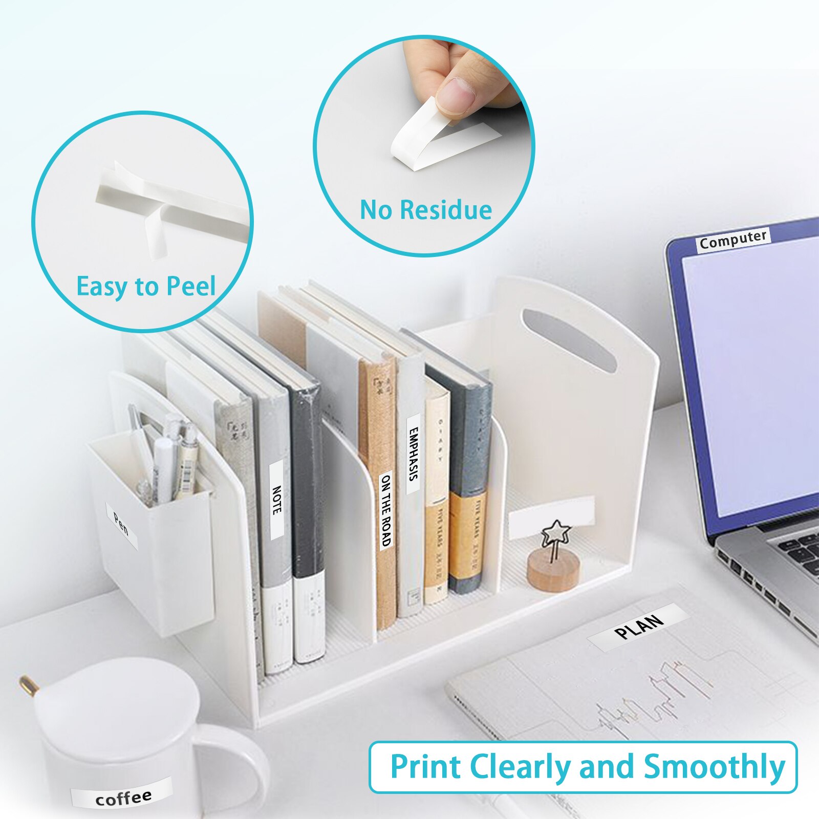 10PK Compatible Dymo LetraTag 91201 91202 12267 91200 91203 91204 91205 Plastic Label Tapes 12mm*4M for Dymo LT-100H LT-100T XR