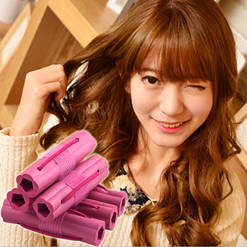 Outils de coiffure pour Salon de coiffure, éponge magique, bigoudi pour cheveux, coussin en mousse rose, rouleaux de coiffure, outil de torsion