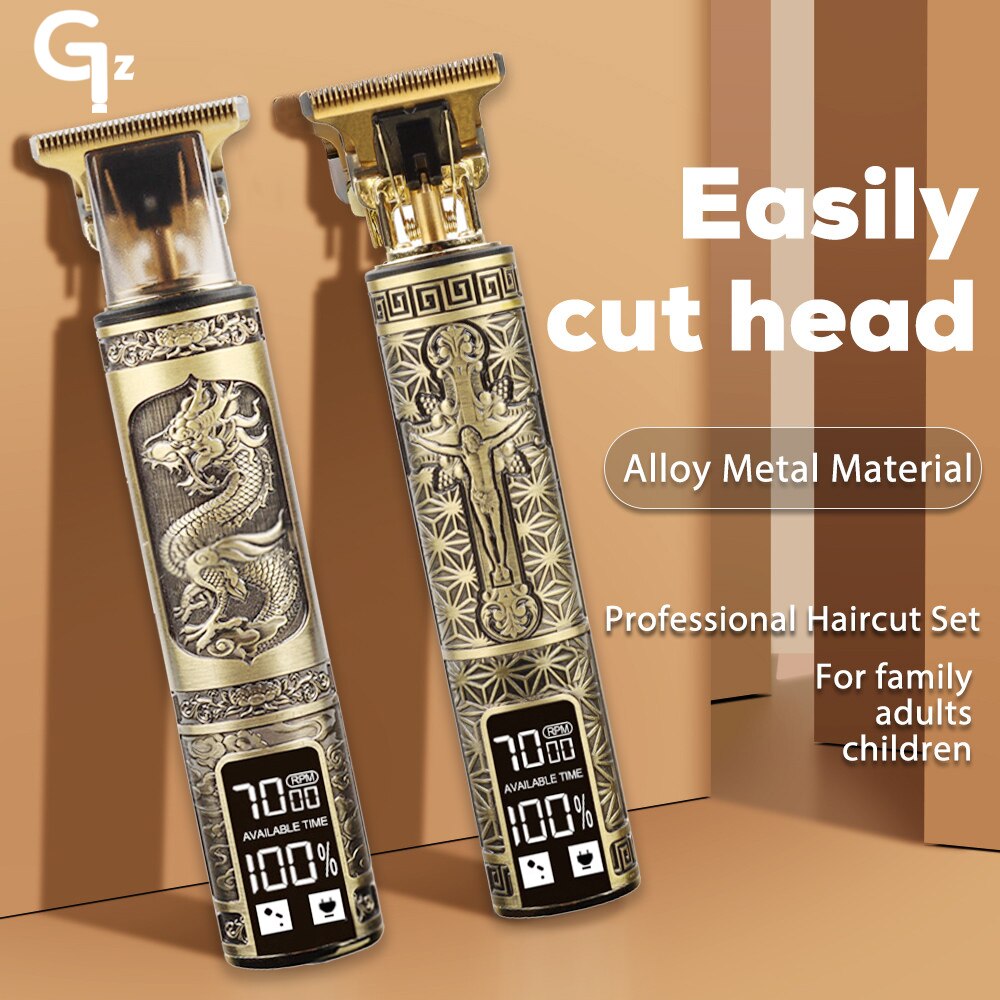 Tondeuse à cheveux professionnelle 2022 T9 0mm pour hommes, rasoir électrique pour barbe et barbier, Machine pour couper les cheveux