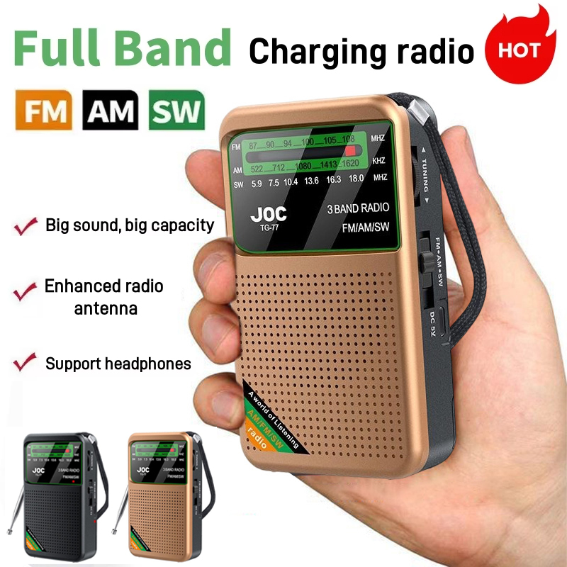 Full Band Radio Portable Radio Am Fm Sw Multi-function Radio Excellent Reception Transistor Radio With Loud Speaker