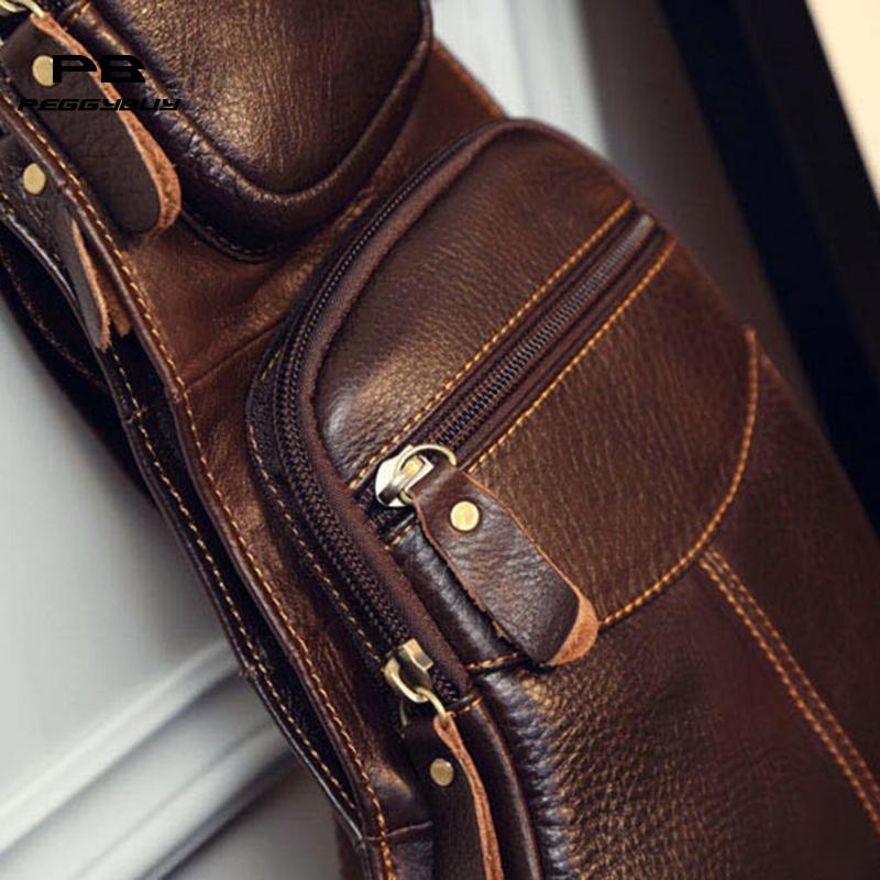 Lederen Taille Zakken Crossbody Tassen Voor Mannen Schouder Riem Tassen Reizen Borst Telefoon Pouch Taille Borst Packs Bolsas Purse