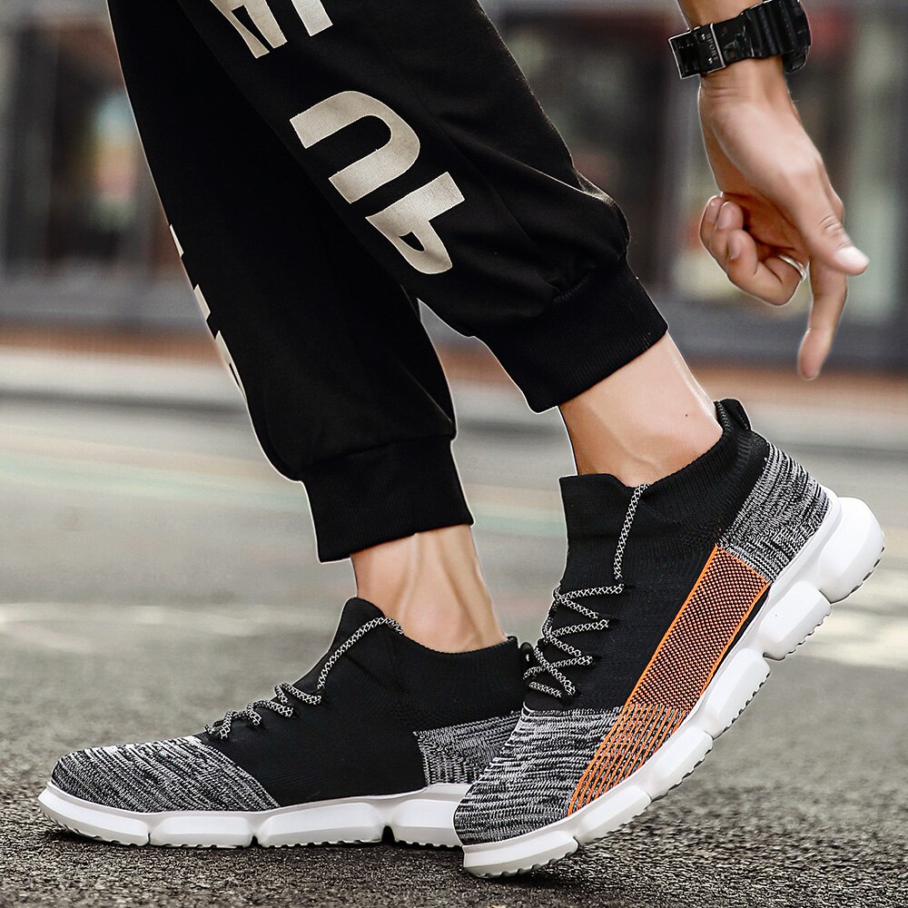 Mew Men's Running Sneakers Summer Flying Weave Soft and Comfortable Sports Leisure Shoes