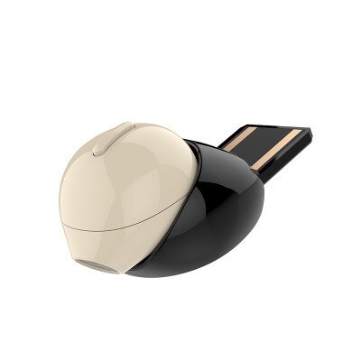 Mini Onzichtbare Draadloze Oortelefoon Met Microfoon Slapen Oortelefoon, Geen Flash, Half In-Oor, geen Pijn Micro Mono/Twin Bluetooth Oordopjes: 1PC Beige USB Charge