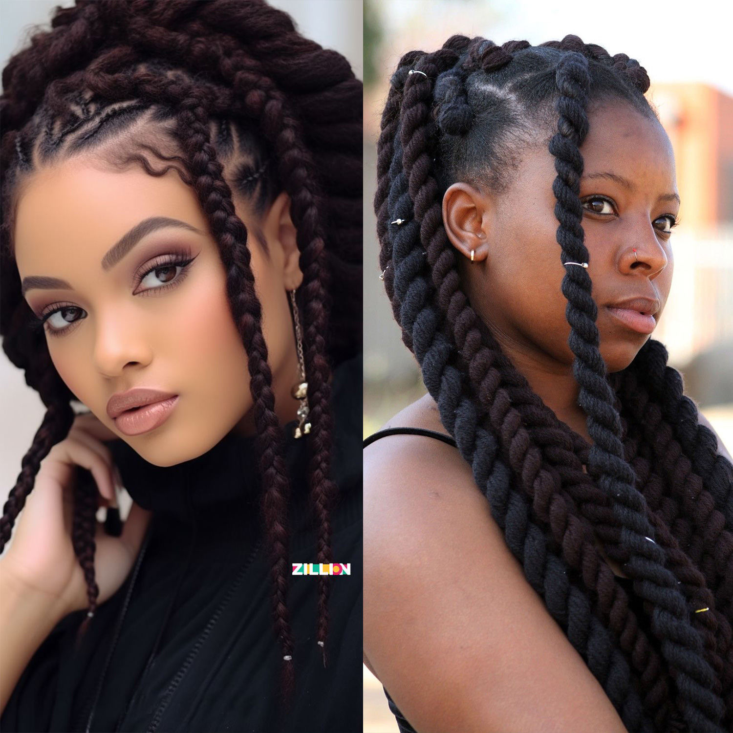 Extensiones de cabello trenzado esponjoso Xpression para mujer, trenzas Jumbo preestiradas Kanekalon, mechones de pelo sintético