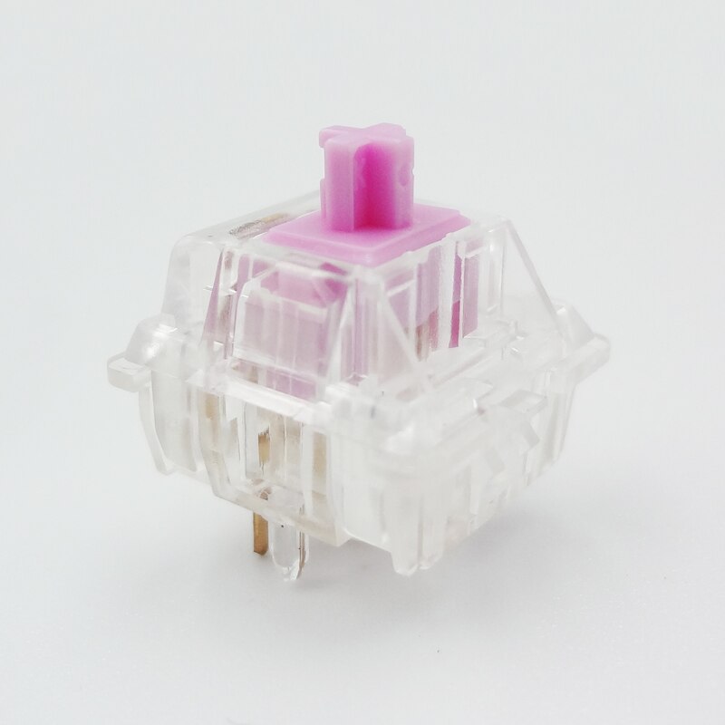 DUROCK Mechanical Keyboard Switch 5 pins Keyboard Linear Switch 65g Linear KeySwitches for Mechanical Keyboards: Clear L3 65g